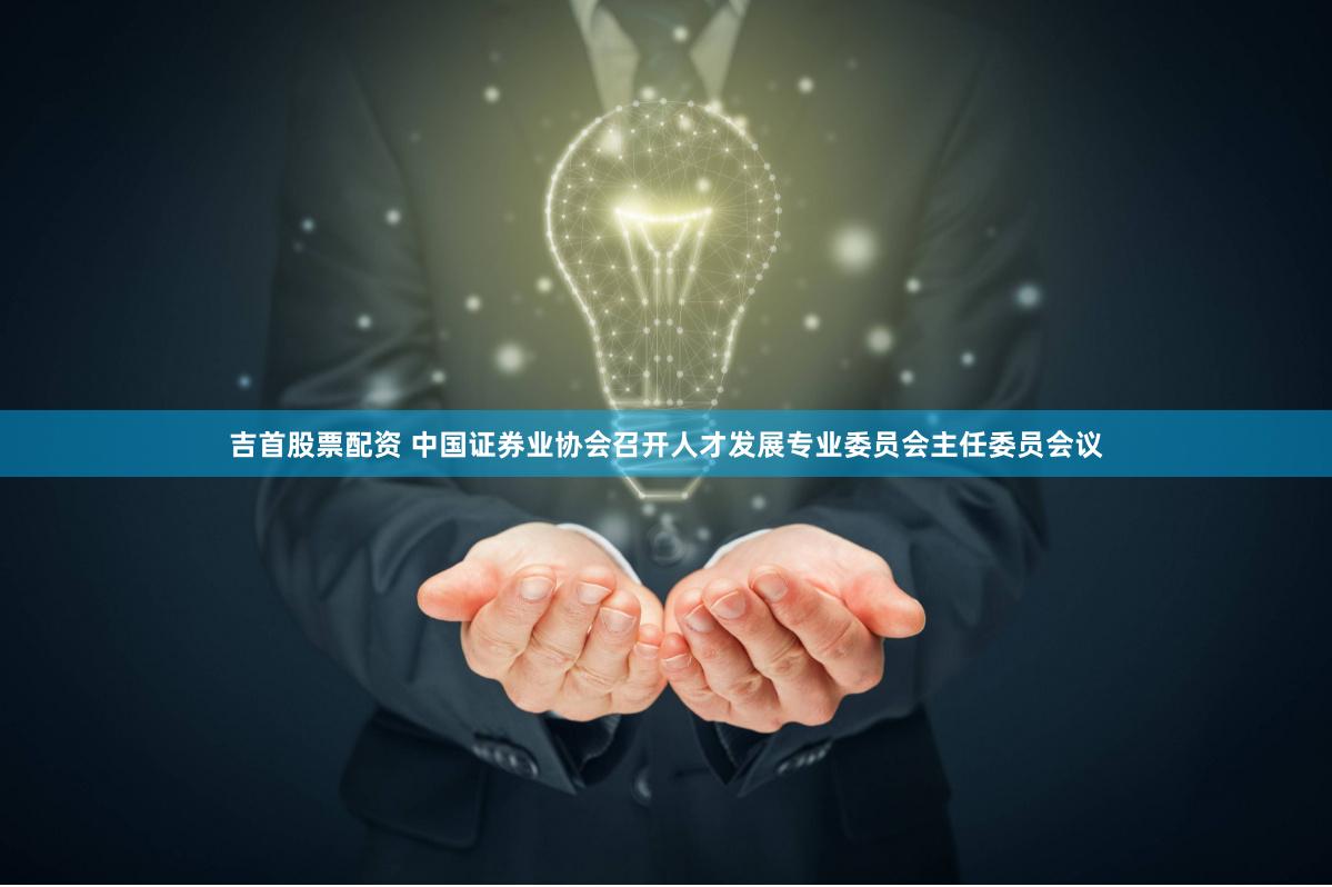 吉首股票配资 中国证券业协会召开人才发展专业委员会主任委员会议